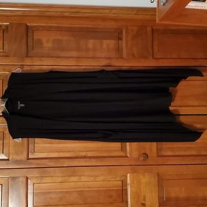 Eileen Fisher long draped vest sz S